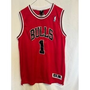 Adidas Chicago Bulls Derrick Rose 1 NBA Jersey Red Mens Large Length +2 Swingman